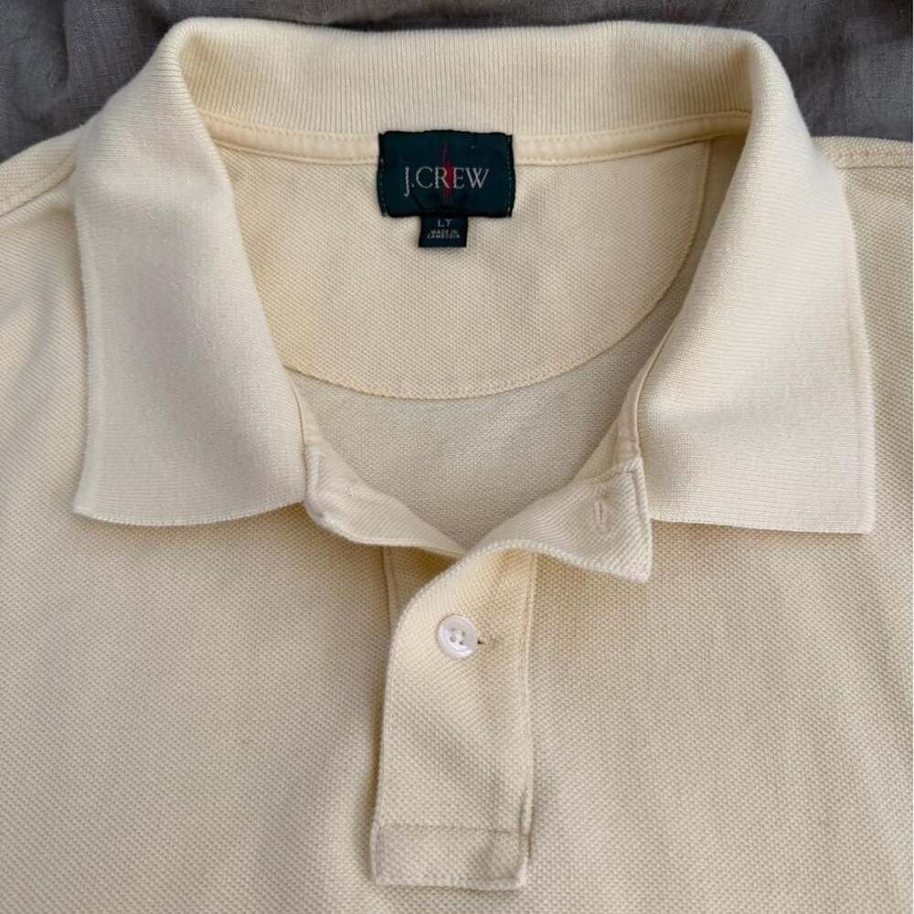J.Crew Oarsman Butter Yellow Polo Shirt